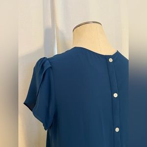 LOFT blue blouse size small